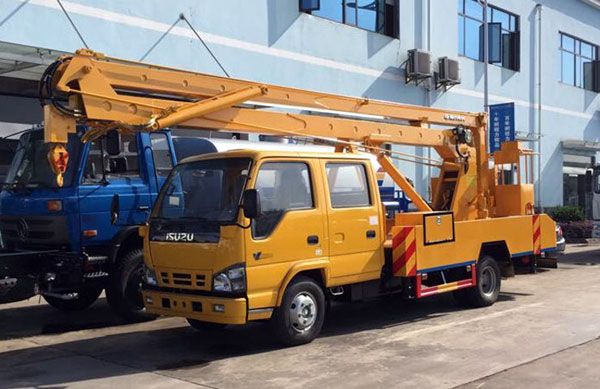 慶鈴16米折臂式高空作業(yè)車
