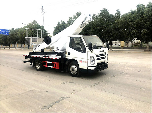 國六江鈴17.5米藍(lán)牌直臂高空作業(yè)車