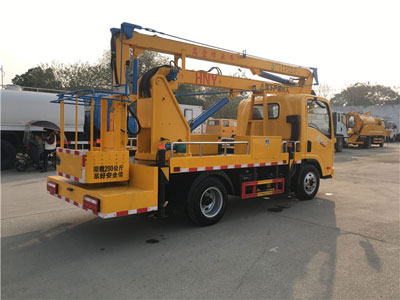 解放國六13.5米藍牌折臂高空作業(yè)車