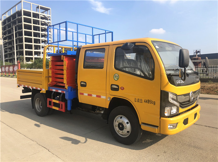 國六藍(lán)牌8-10米東風(fēng)多利卡升降平臺車