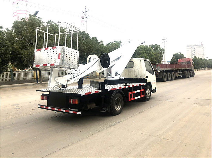 國六江鈴17.5米藍(lán)牌直臂高空作業(yè)車
