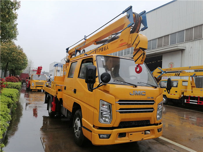 國(guó)六藍(lán)牌江鈴17.5米直臂高空作業(yè)車