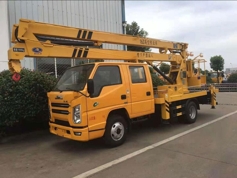 發(fā)往貴州的江鈴16米高空作業(yè)車出廠了