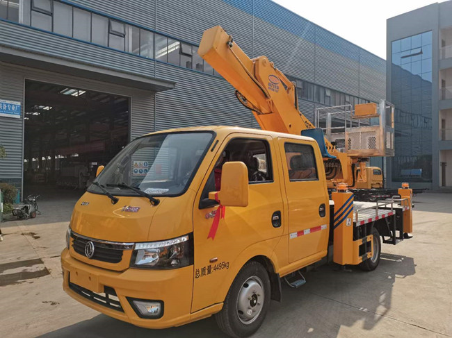 國六東風途逸雙排16米直臂高空作業(yè)車