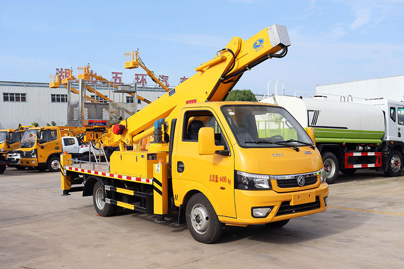 國六東風途逸16米藍牌單排伸縮臂高空作業(yè)車