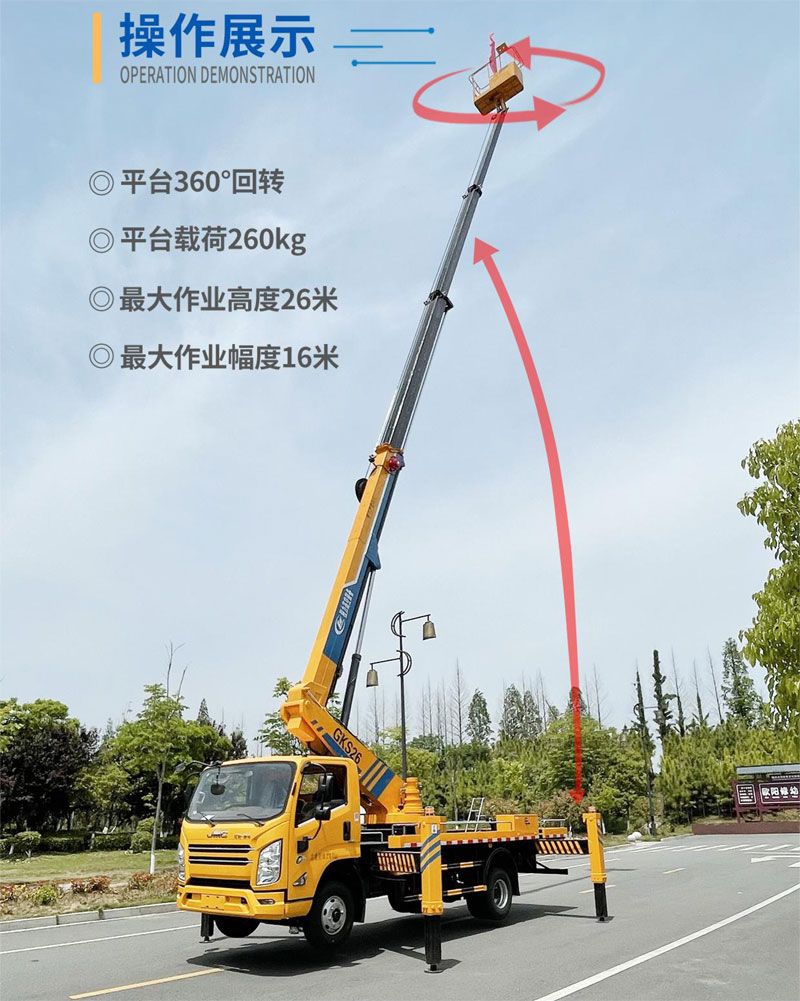 江鈴26米黃牌高空作業(yè)車(chē)