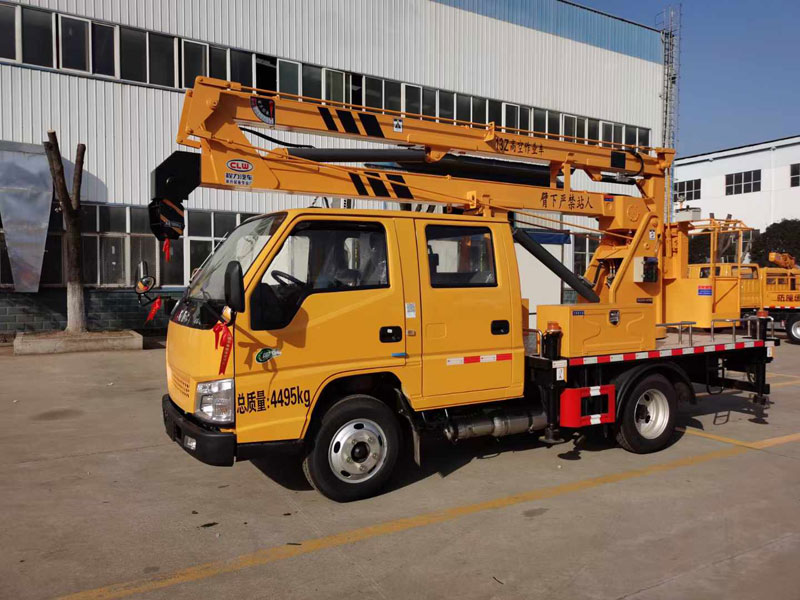 程力華鑫江鈴順威13米藍牌折臂高空作業(yè)車